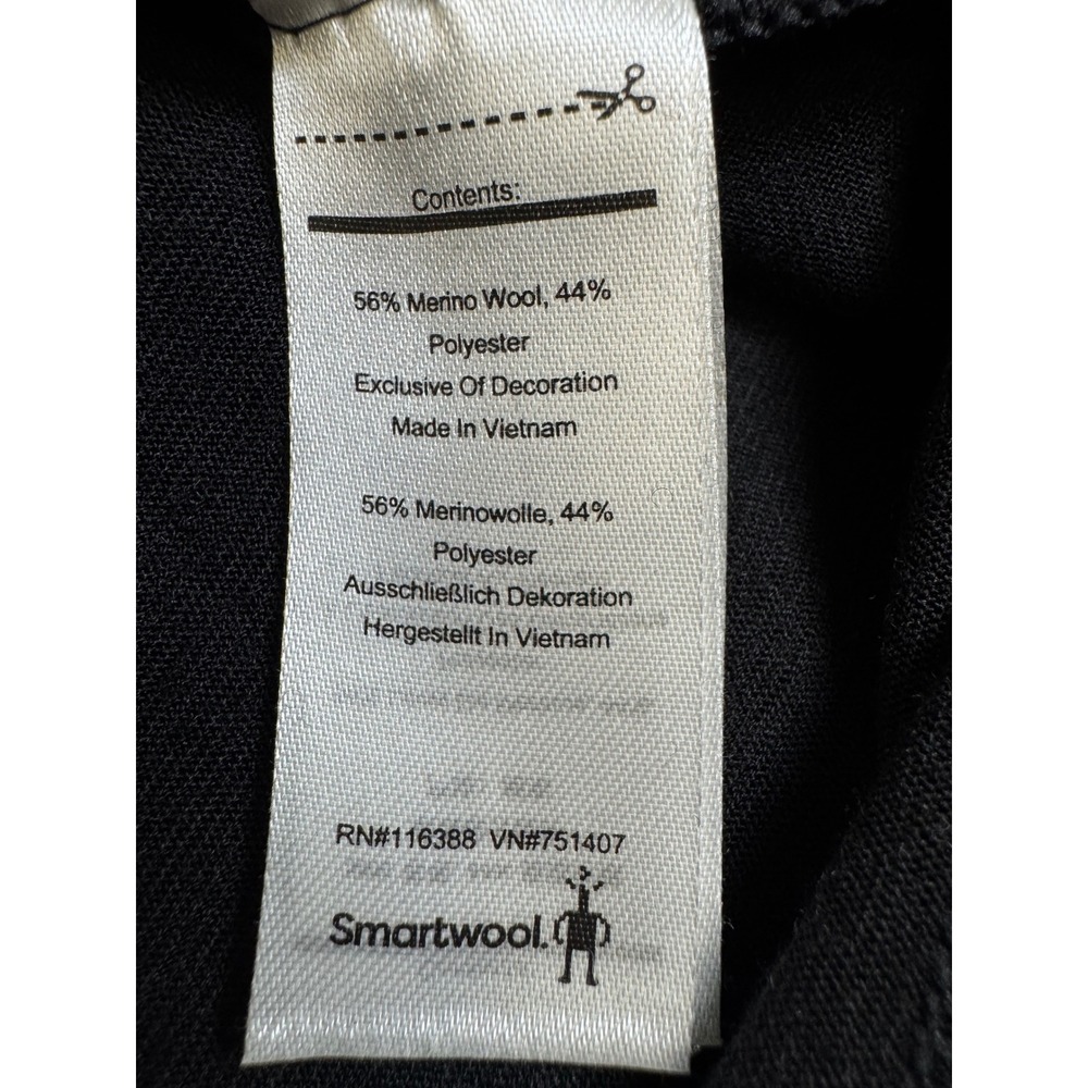 Smartwool Merino Sport 150 Mens XL Black Short Sleeve T-Shirt Company Logo - Picture 14 of 15